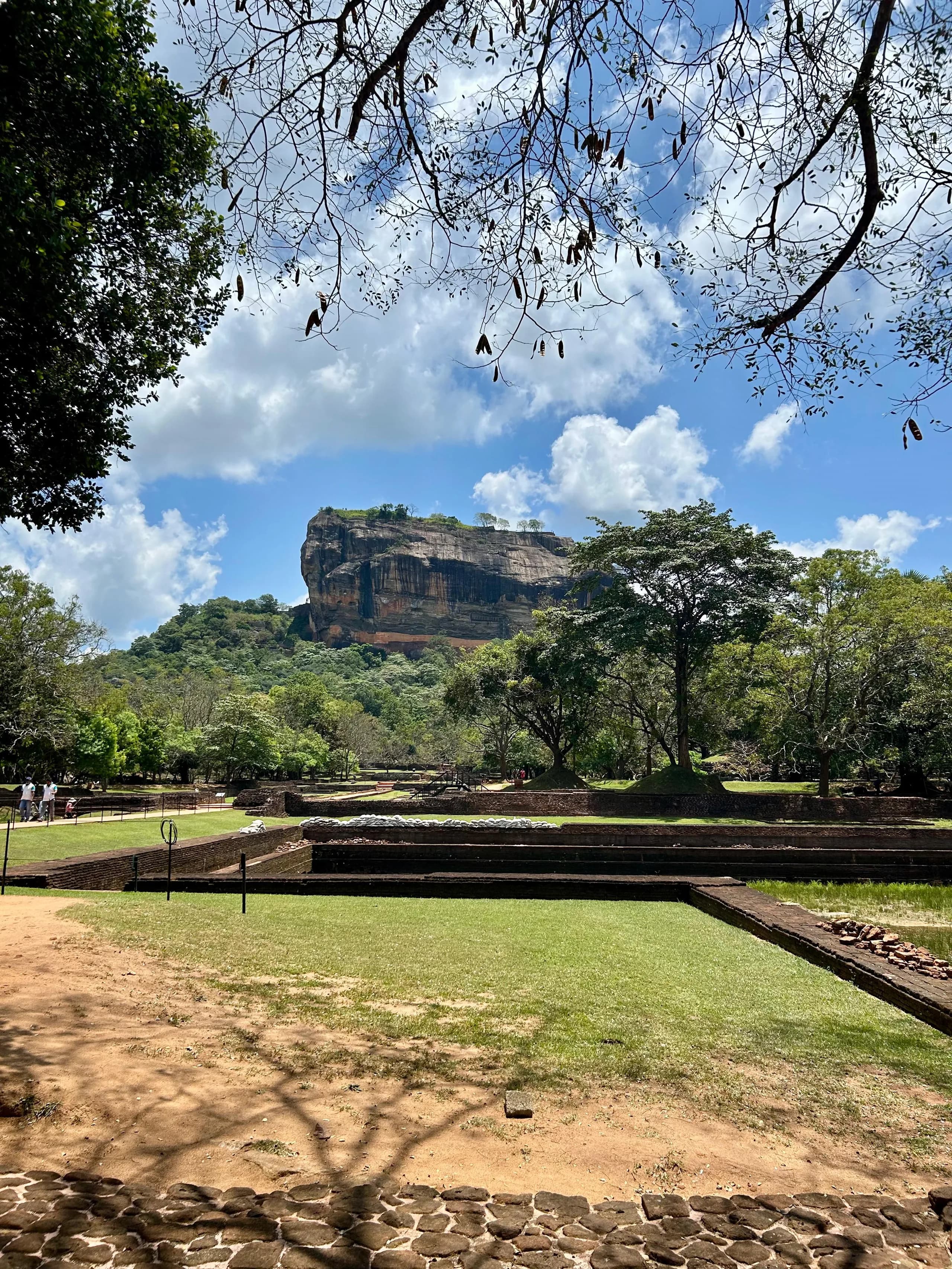 Beautiful view of Sigiriya Rock Fortress in Sri Lanka